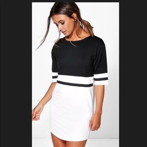 Black white T Shirt dress